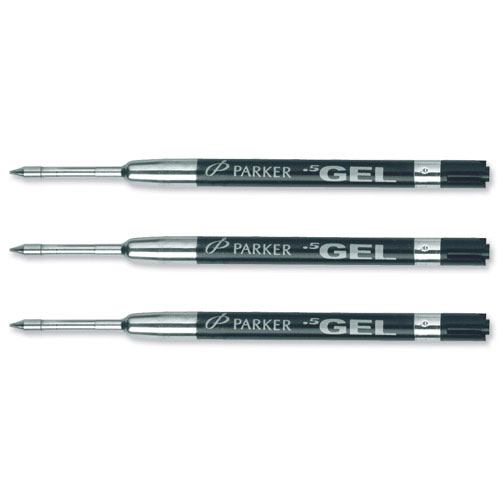 Parker Gel Ball Pen Refill Medium Red S0881270 Pack 12 Hunt Office