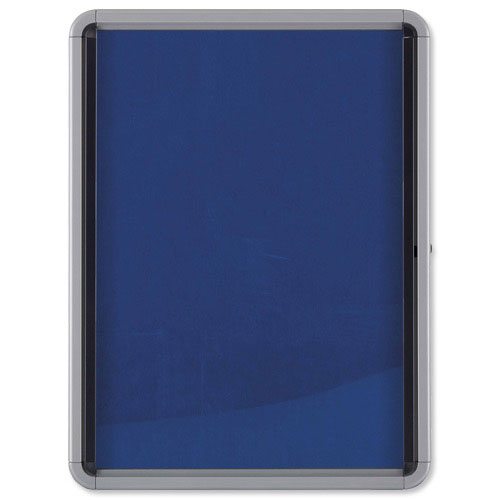 Lockable Fabric Notice Board 6 x A4 Nobo Hunt Office Ireland