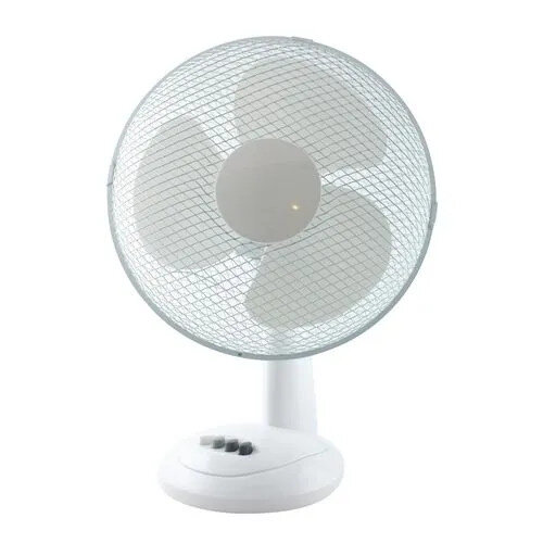 12 Inch Oscillating Desk Fan with Tilting Head & Adjustable Height