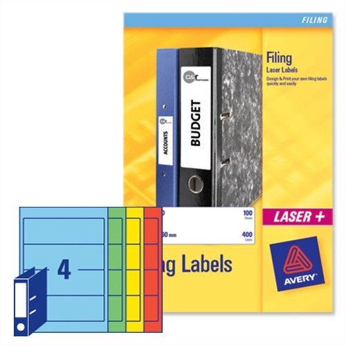 L7171A-20 Avery Lever Arch Spine Label 200x60mm Pack of 80 L7171A-20 Avery Lever Arch Spine Label 200x60mm Pack of 80