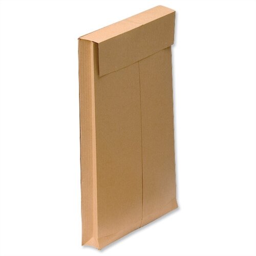 125 WHITE GUSSET SPINED PEEL SEAL PAPER ENVELOPES MAILERS - A4 C4