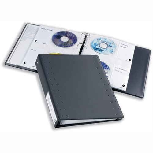 Durable CD and DVD Ring Binder Pocket for Index 40 x 4 Disks A4 Clear