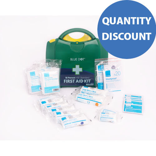 HSE First Aid Kit For 1-20 Persons | Workplace Compliant Green Box Kit