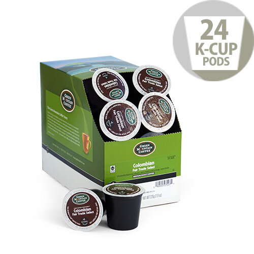 Green Mountain Coffee KCup pods for Keurig K140 & K150 Fair Trade Certified Colombian Fair