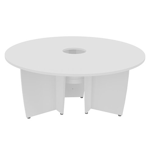 Succes Round Conference Table Seats 68 People 1700mm Diameter White