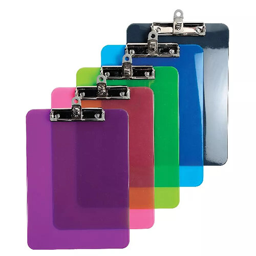 Iderama A4 Clipboard Assorted Pack of 10 12690E Hunt Office Ireland