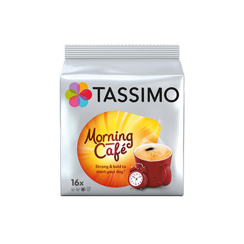 Tassimo Morning Cafe 124.8g 16 Pod Pack x5 Pack of 80 4031639 - Hunt ...