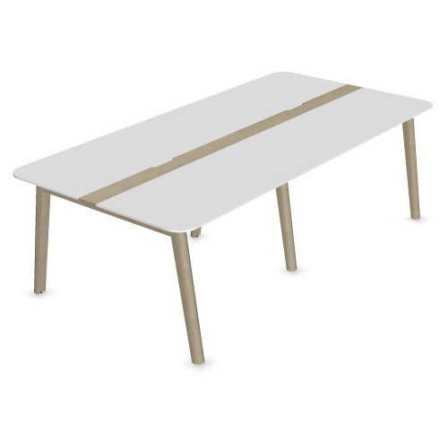 Narbutas Nova Wood Meeting Table Seats 8 People 2400X1200X740mm With