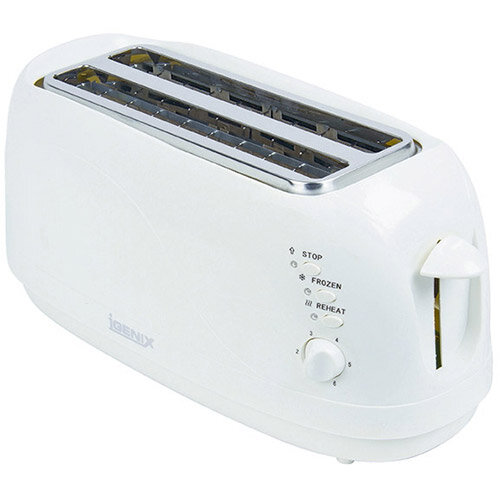 Igenix 4 Slices Long Toaster White 149527 IG3020 Hunt Office Ireland