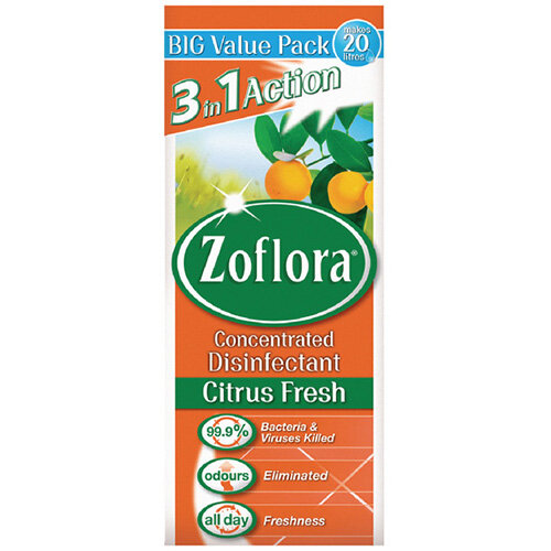 Zoflora Concentrated Disinfectant Citrus Fresh Makes 20 Litres from
