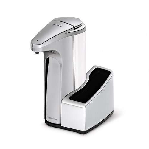 Simplehuman Liquid Sensor Soap Pump Dispenser With Caddy 384ml Brushed