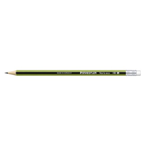 Staedtler Noris Eco HB Pencil Eraser Tipped Pk12 18230HB Hunt Office