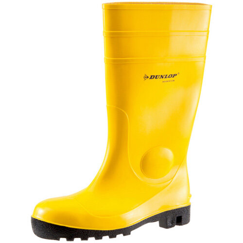 yellow rubber work boots