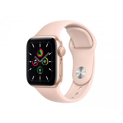 Apple Watch SE (GPS) - 40 mm - gold aluminium - smart watch with sport band  - fluoroelastomer - pink sand - band size 130-200 mm - S/M/L - 32 GB -  Wi-Fi, Bluetooth - 30.49 g - Hunt Office Ireland