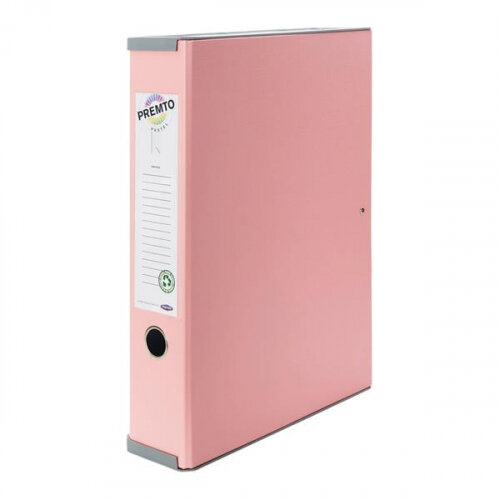 PREMTO PASTEL PP BOX FILE - PINK SHERBET - Hunt Office Ireland