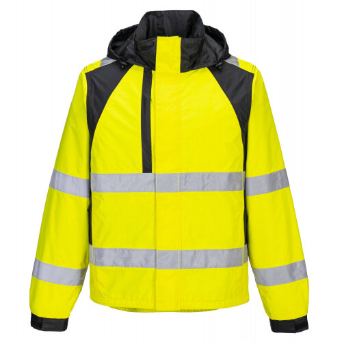 Portwest CD860 WX2 Eco Hi-Vis Rain Jacket Yellow/Black XXL Hunt