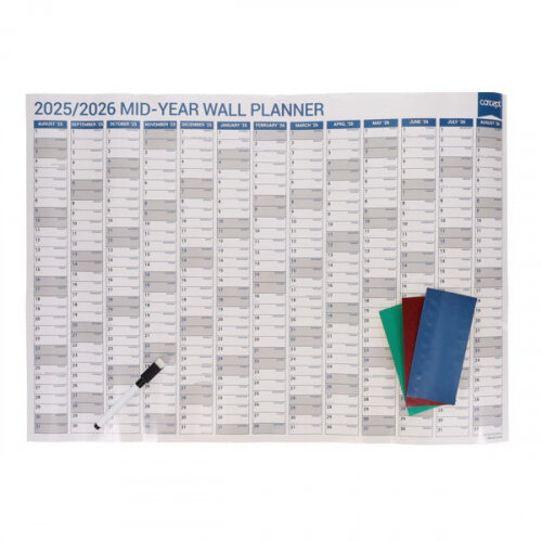 CONCEPT A2 2025/2026 MID-YEAR WALL PLANNER CDU - Hunt Office Ireland