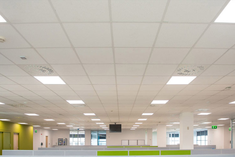 Office Ceiling Tiles Installation Shelly Lighting