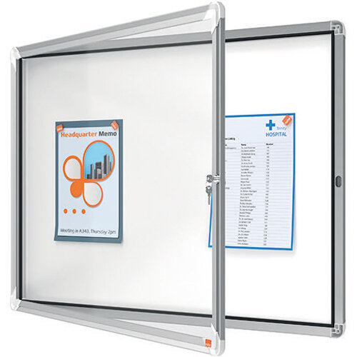 Nobo Premium Plus Lockable Notice Board 8xA4 1902559