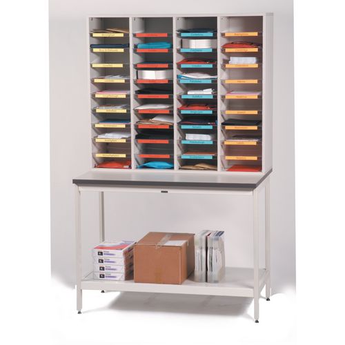 Clearview Sort Unit Free Standing Open Front Sort Unit With Bench H900 ...