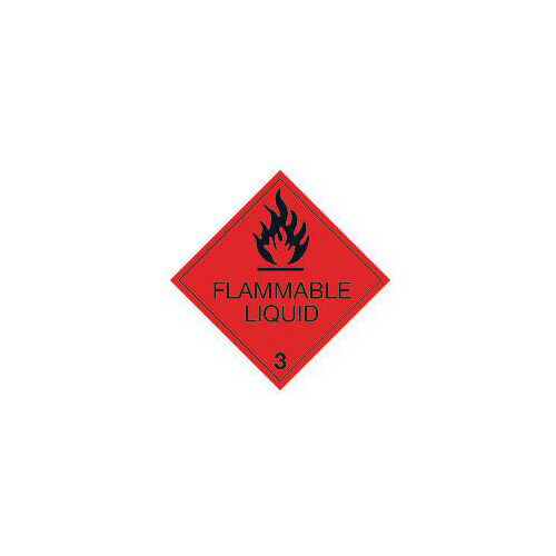 ADR RID IDGM IATA & ICAO hazardous substance sign label Flammable ...