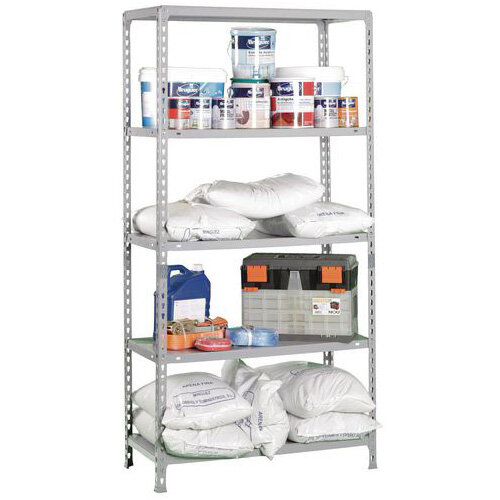 Kit Ecoclick Plus 400 Grey 1000M Wide Boltless Shelving Kit Hunt