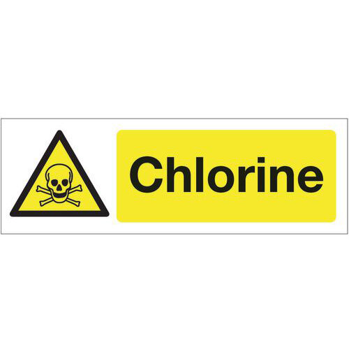 PVC Chemical And Substance Hazards Sign Chlorine Hunt Office Ireland