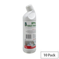 Apple Toilet Freshener 1 Litre Pack of 10
