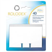 Rolodex Clear Business Card Sleeves 57 x 102mm 67691 Pack 40 Rolodex Clear Business Card Sleeves 57 x 102mm 67691 Pack 40