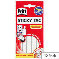 Pritt Sticky Tac White 83 Tacs Pack 12