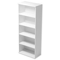 Tall Bookcase with Adjustable Shelves and Floor-leveller Feet W800xD420xH1850mm White - Universal Storage Can Be Used Alone Or Accompany The Switch, Komo or Ashford Ranges Tall Bookcase with Adjustable Shelves and Floor-leveller Feet W800xD420xH1850mm White - Universal Storage Can Be Used Alone Or Accompany The Switch, Komo or Ashford Ranges