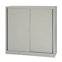 Bisley Sliding Door Cupboard with 2 Shelves W1200xH1181 Goose Grey Ref SD412/11/2S-av4 Bisley Sliding Door Cupboard with 2 Shelves W1200xH1181 Goose Grey Ref SD412/11/2S-av4