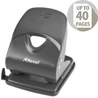 Rexel V240 Value Punch 2-Hole Metal Capacity 40x 80gsm Black Ref 2103653 Rexel V240 Value Punch 2-Hole Metal Capacity 40x 80gsm Black Ref 2103653