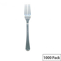 Disposable Cutlery Premium Plastic Forks Clear Pack of 1000 Disposable Cutlery Premium Plastic Forks Clear Pack of 1000