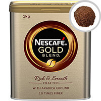 Nescafe Gold Instant Blend Coffee 1kg Tin Ref 12284108 Nescafe Gold Instant Blend Coffee 1kg Tin Ref 12284108