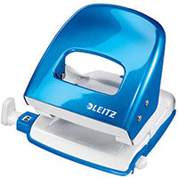 Leitz NeXXt WOW Metal Office Hole Punch 3mm 30 Sheet Metallic Blue Leitz NeXXt WOW Metal Office Hole Punch 3mm 30 Sheet Metallic Blue