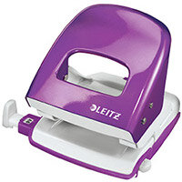 Leitz NeXXt Series WOW Metal Office Hole Punch 3mm 30 Sheet Purple Leitz NeXXt Series WOW Metal Office Hole Punch 3mm 30 Sheet Purple
