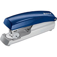 Leitz 5500 Metal Stapler Metallic Blue 30 Sheets of 80g/m2 Paper Leitz 5500 Metal Stapler Metallic Blue 30 Sheets of 80g/m2 Paper