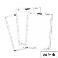 Durable BADGEMAKER  A6  Badge Insert Sheets  White  1 x Pack of 80