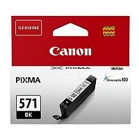 Canon CLI-571 BK ( 0385C001 ) Black Ink Cartridge Original - for PIXMA TS5051, TS5053, TS5055, TS6050, TS6051, TS6052, TS8051, TS8052, TS9050, TS9055