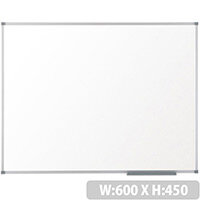 Nobo Prestige Enamel Whiteboard Magnetic Fixings Included W600xH450mm White Ref 1905219 Nobo Prestige Enamel Whiteboard Magnetic Fixings Included W600xH450mm White Ref 1905219