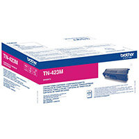 Brother TN-423M Yield: 4,000 Pages High Yield Magenta Toner Cartridge Brother TN-423M Yield: 4,000 Pages High Yield Magenta Toner Cartridge