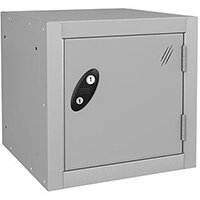 Probe 1 Door Cube Locker Cam Lock ACTIVECOAT W380xD380xH380mm Silver Body Silver Door 7 Year Warranty