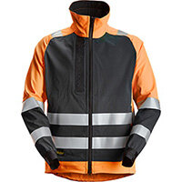Snickers 1539 AllroundWork, High-Vis Unlined Jacket CL 2 High Visibility Orange - Black Size: XS Regular Snickers 1539 AllroundWork, High-Vis Unlined Jacket CL 2 High Visibility Orange - Black Size: XS Regular