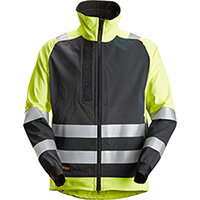 Snickers 1539 AllroundWork, High-Vis Unlined Jacket CL 2 High Visibility Yellow - Black Size: XS Regular