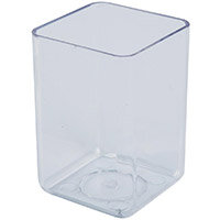 Polystyrene Executive Pen Tidy One Compartment Crystal Clear 