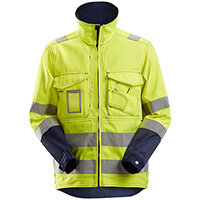 Snickers 1633 High-Vis Jacket Class 3 Size S Regular Yellow & Navy