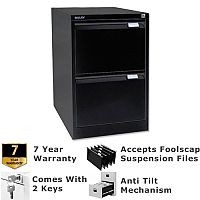 2 Drawer Steel Filing Cabinet Flush Front Black Bisley BS2E 2 Drawer Steel Filing Cabinet Flush Front Black Bisley BS2E