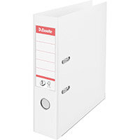 Esselte No.1 Power A4 Lever Arch File PP 500 Sheets 75mm Spine White Ref 4009879 Esselte No.1 Power A4 Lever Arch File PP 500 Sheets 75mm Spine White Ref 4009879