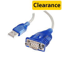 C2G DB9 Serial Adapter Cable 0.45m Silver - USB 2.0 A-Type, Male-Male, Transfer Rate of 230Kpbs, Connects Many Devices, 96 Byte Buffer & No IRQs (81632)